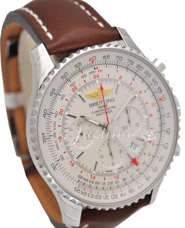 BREITLING AB044121 G783 443X A20BA.1 NAVITIMER GMT 48MM STAINLESS STEEL BRAND NEW