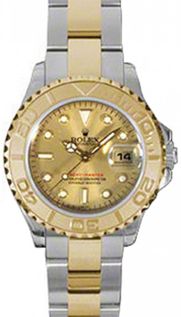 Rolex Steel and Platinum Lady Yacht-Master 29 Watch - Platinum Dial 