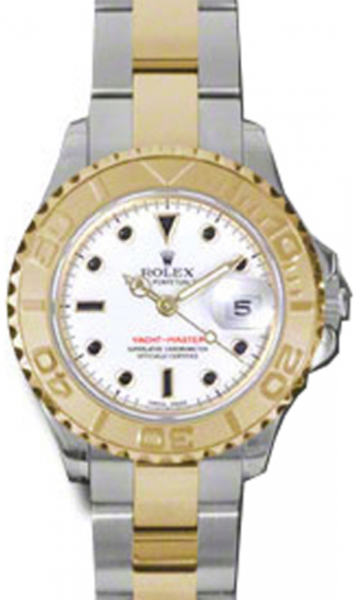 Kontinent Klassifikation Skyldig Rolex Yacht-Master 29 169623 White Black Dial Yellow Gold Bezel Yellow Gold  Stainless Steel Oyster - BRAND NEW