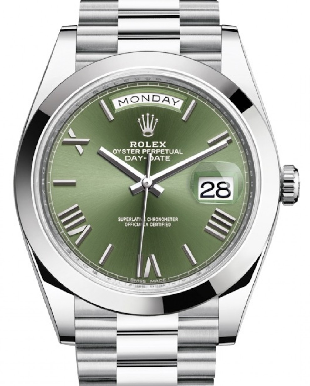 rolex day date green dial price