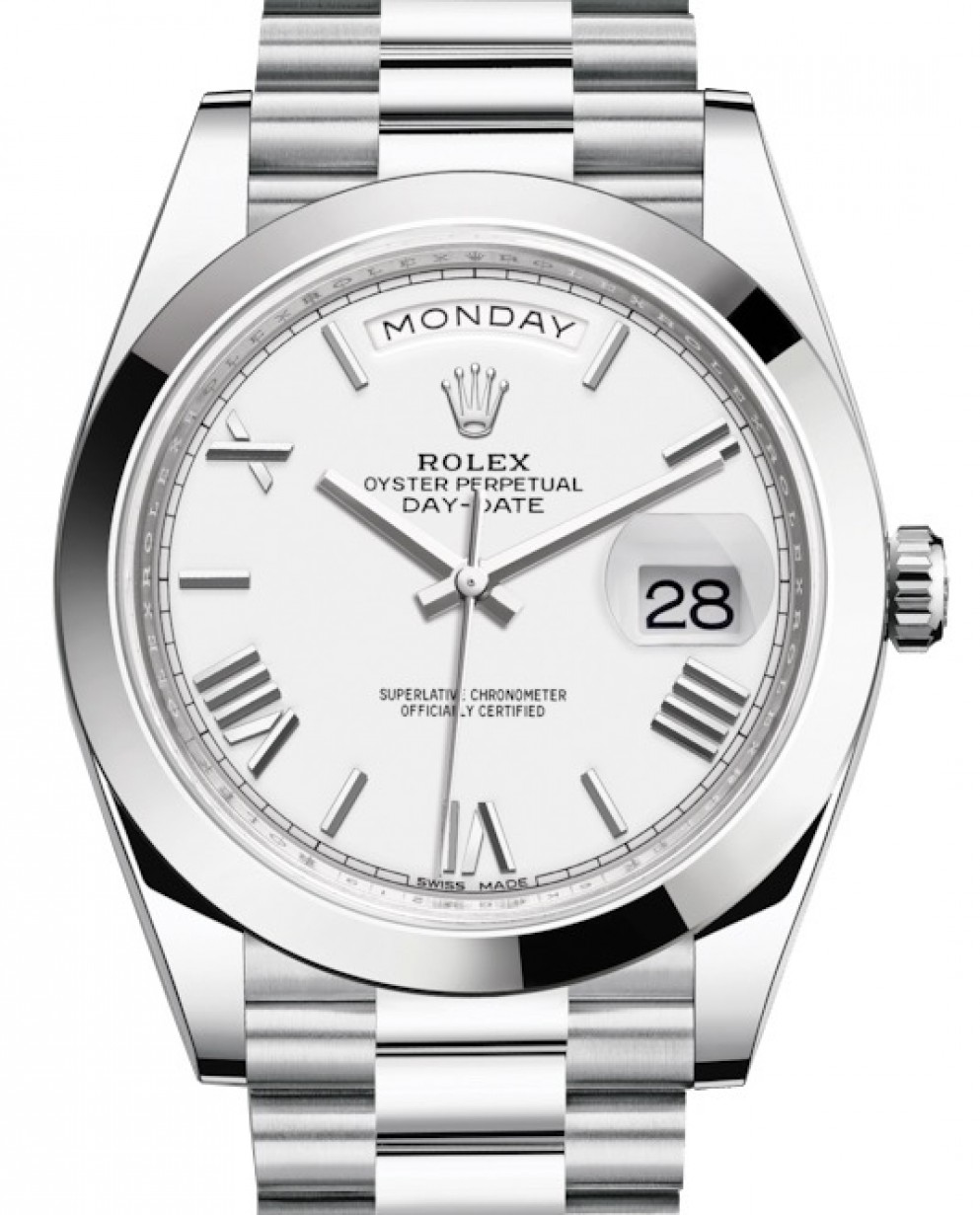 Rolex Day-Date 40 228206-WHTRP Domed President 40mm - BRAND