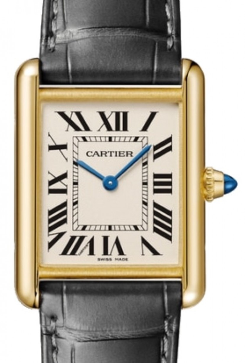 Cartier Tank Louis Cartier Ladies Watch Large Quartz Yellow Gold