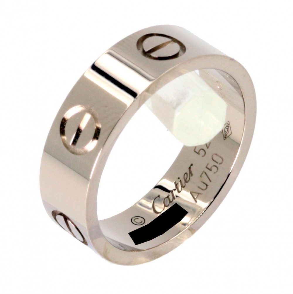 cartier love ring mens white gold