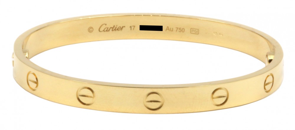 cartier love bracelet gold cost
