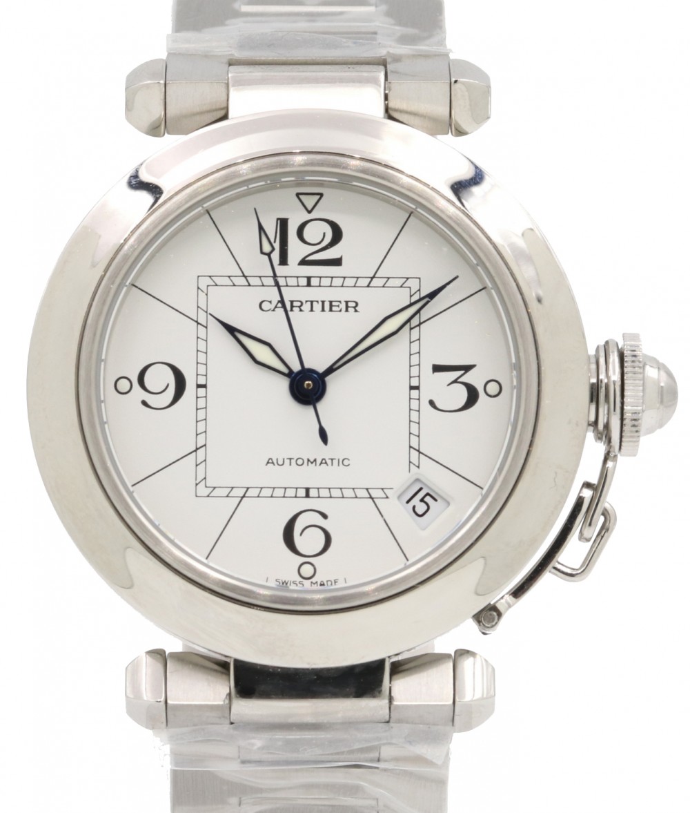 cartier men's pasha c stainless steel automatic watch