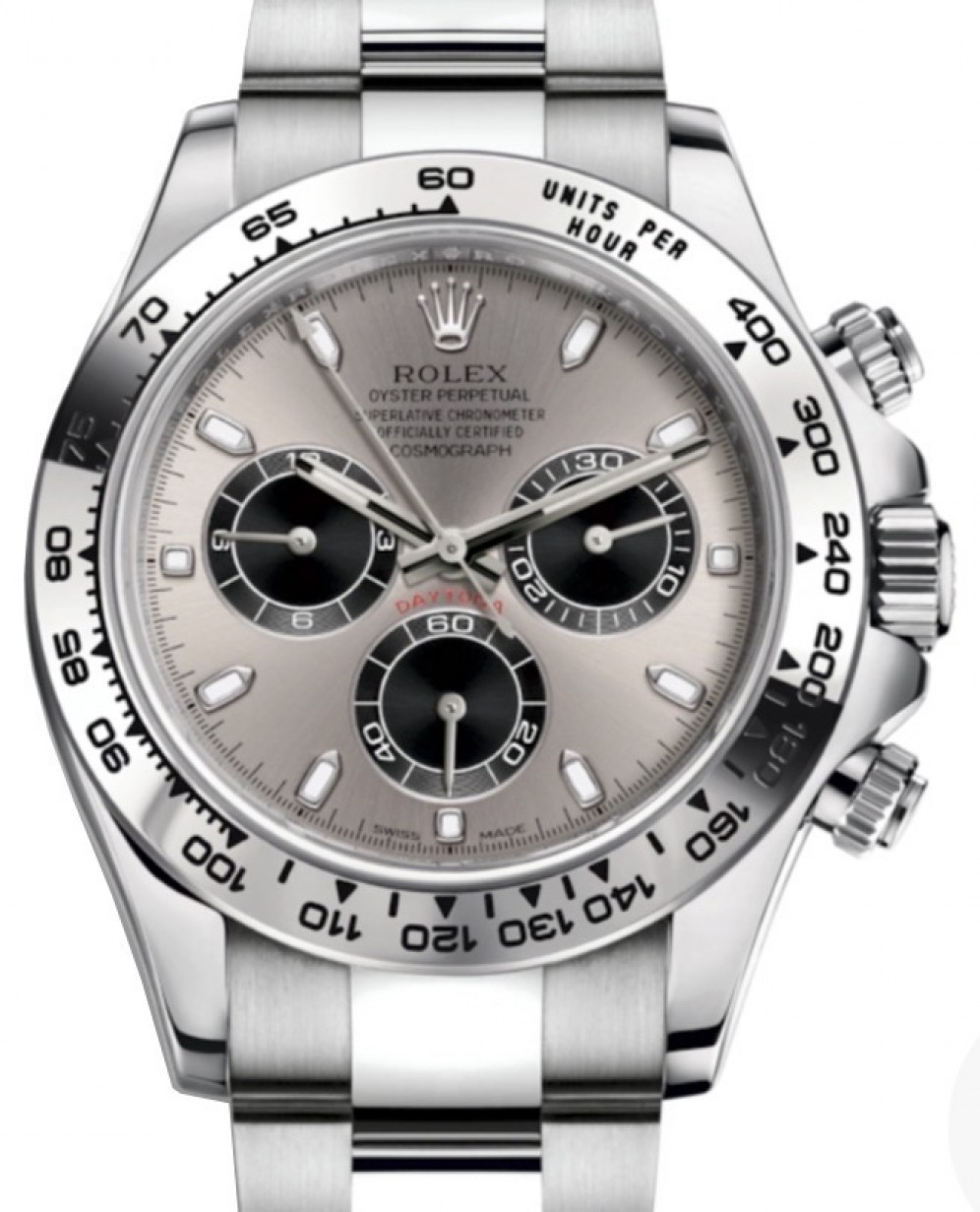 Rolex Cosmograph Daytona 116509 Steel Index Tachymetre White Gold Oyster 40mm - BRAND