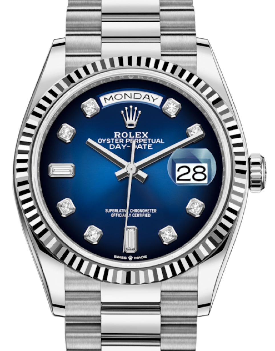 rolex day date president blue dial