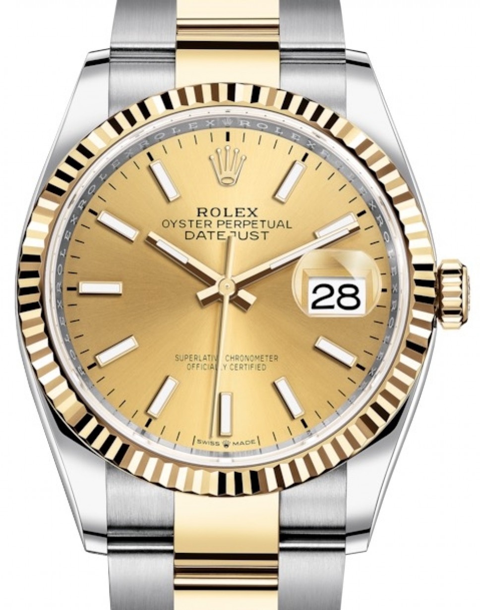 rolex datejust champagne dial