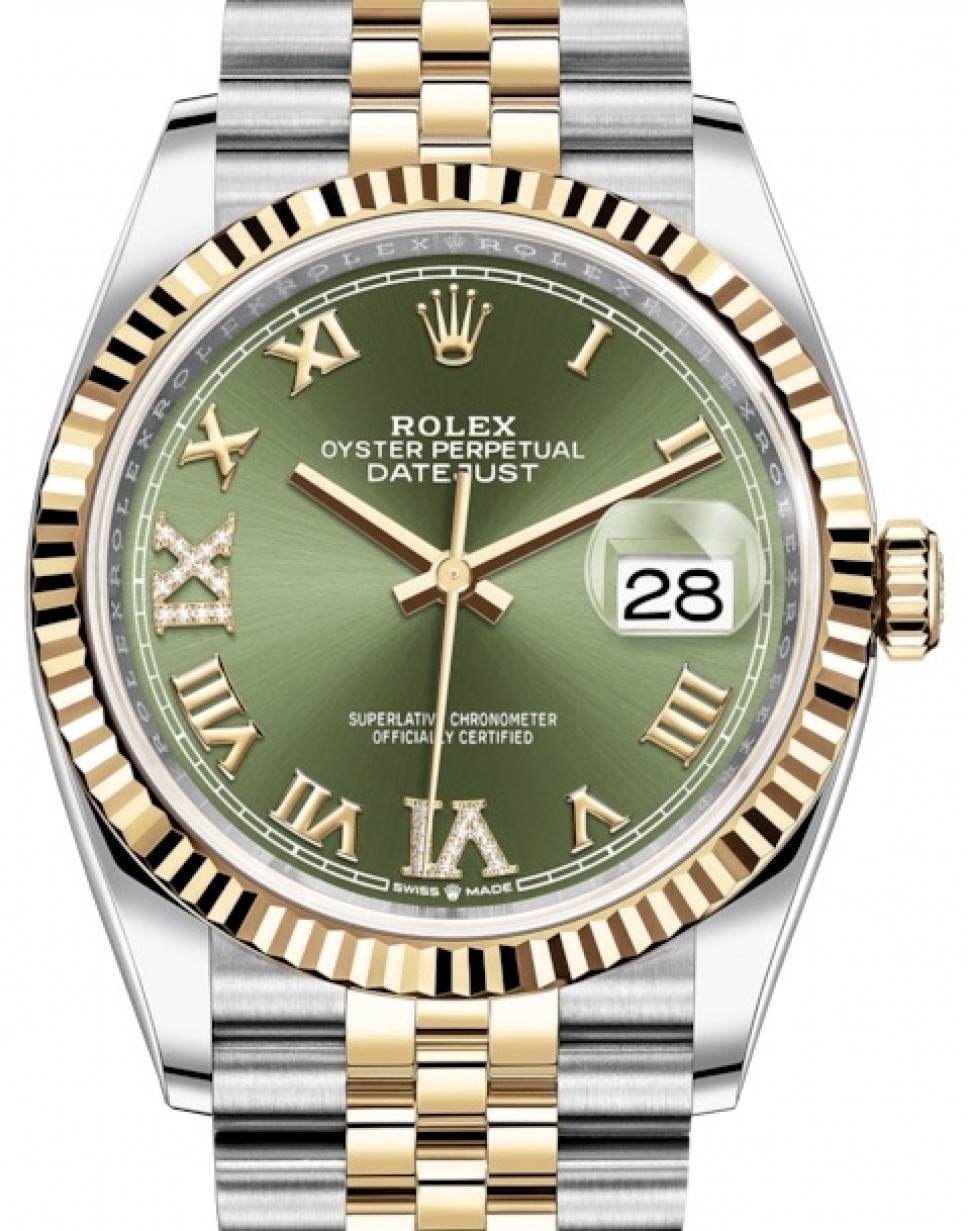 rolex oyster perpetual datejust green dial