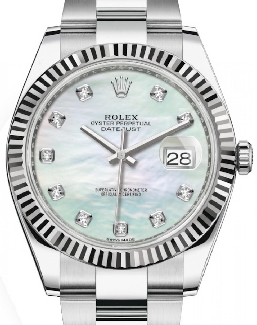 rolex datejust mother of pearl dial