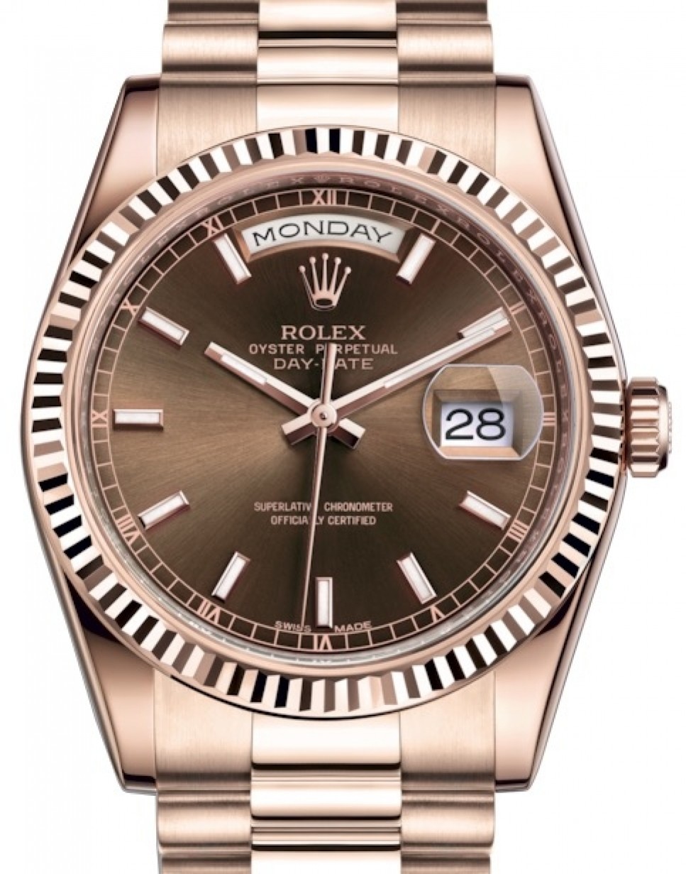rolex day date chocolate dial
