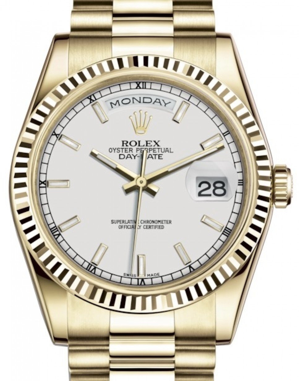 rolex gold and white
