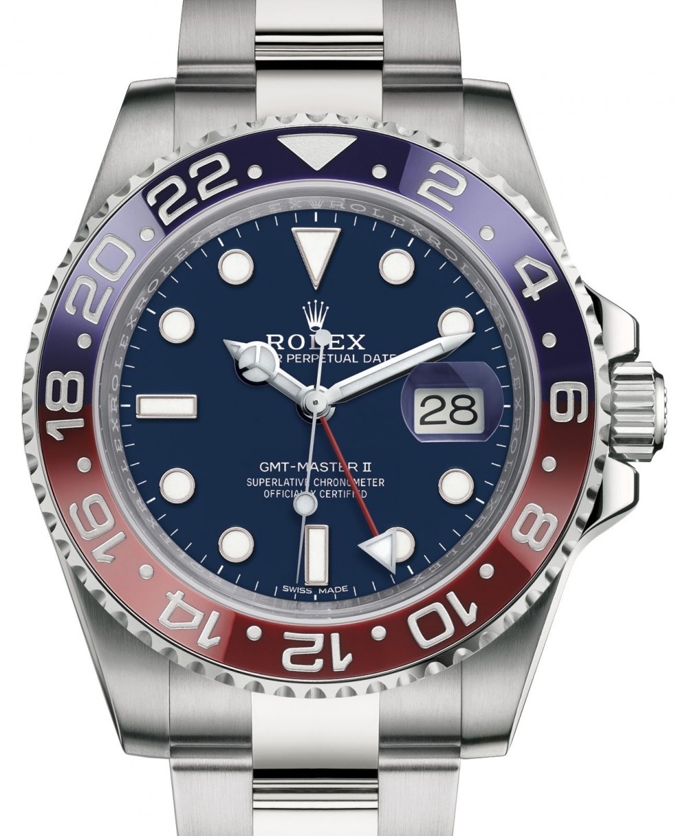 red and blue rolex