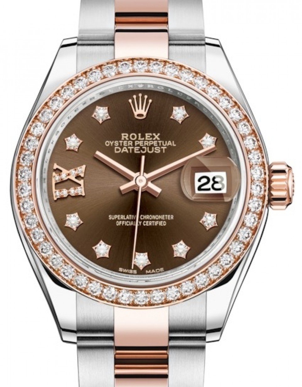 rolex lady datejust 28 chocolate dial