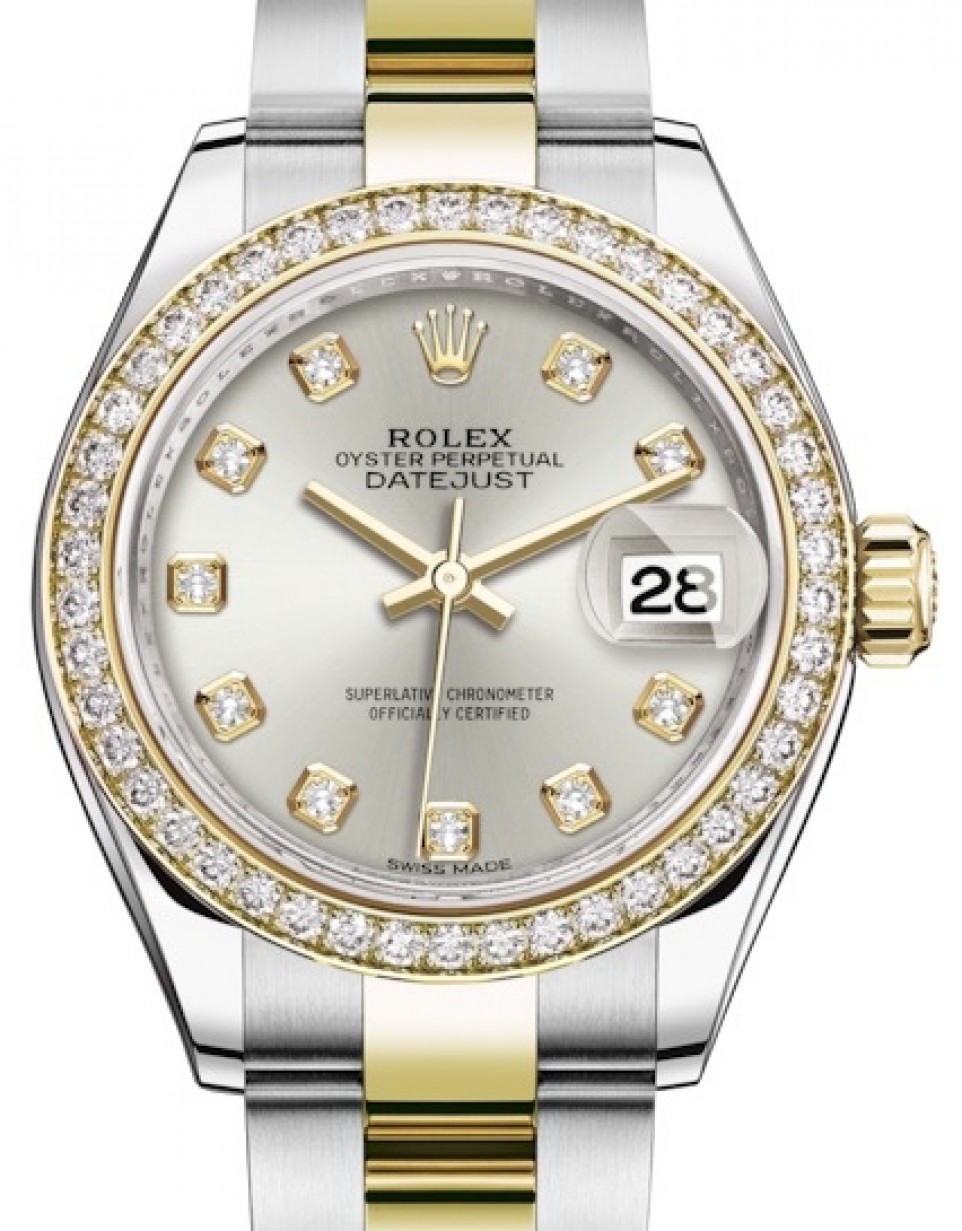 Rolex Lady-Datejust 28 279383RBR Silver 