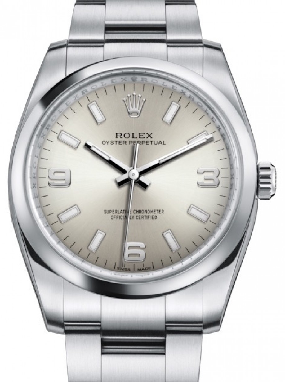 silver rolex oyster perpetual