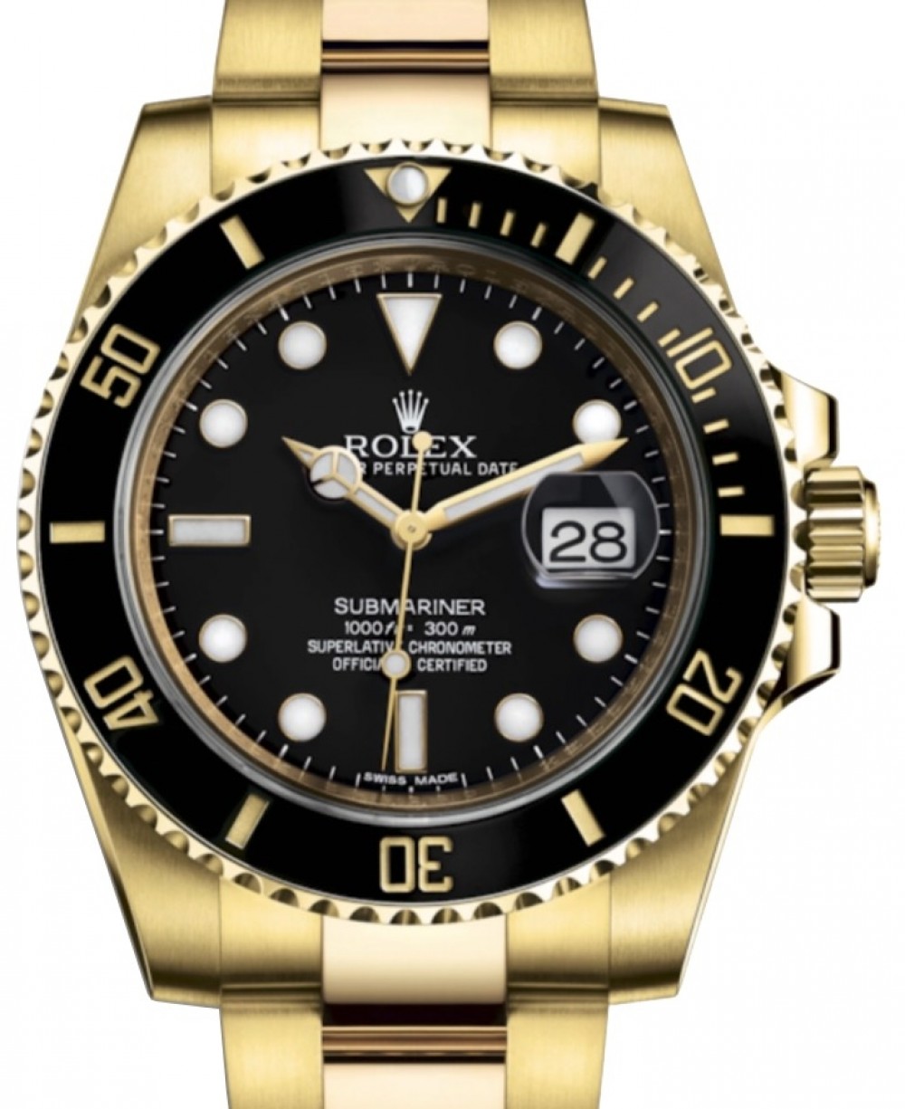 rolex black and gold