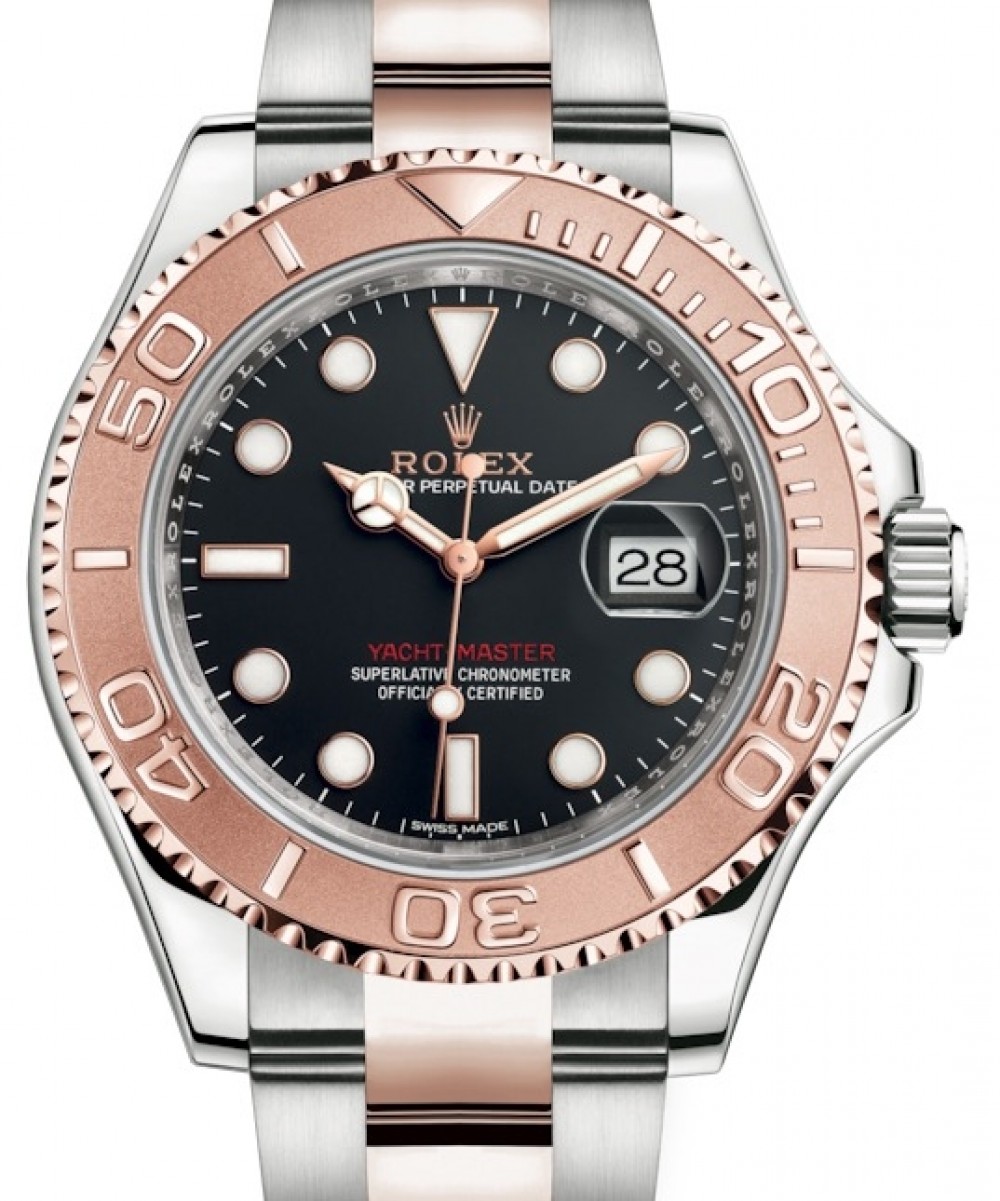 Rolex Yacht-Master 40 116621 Black Rose Gold Stainless Steel