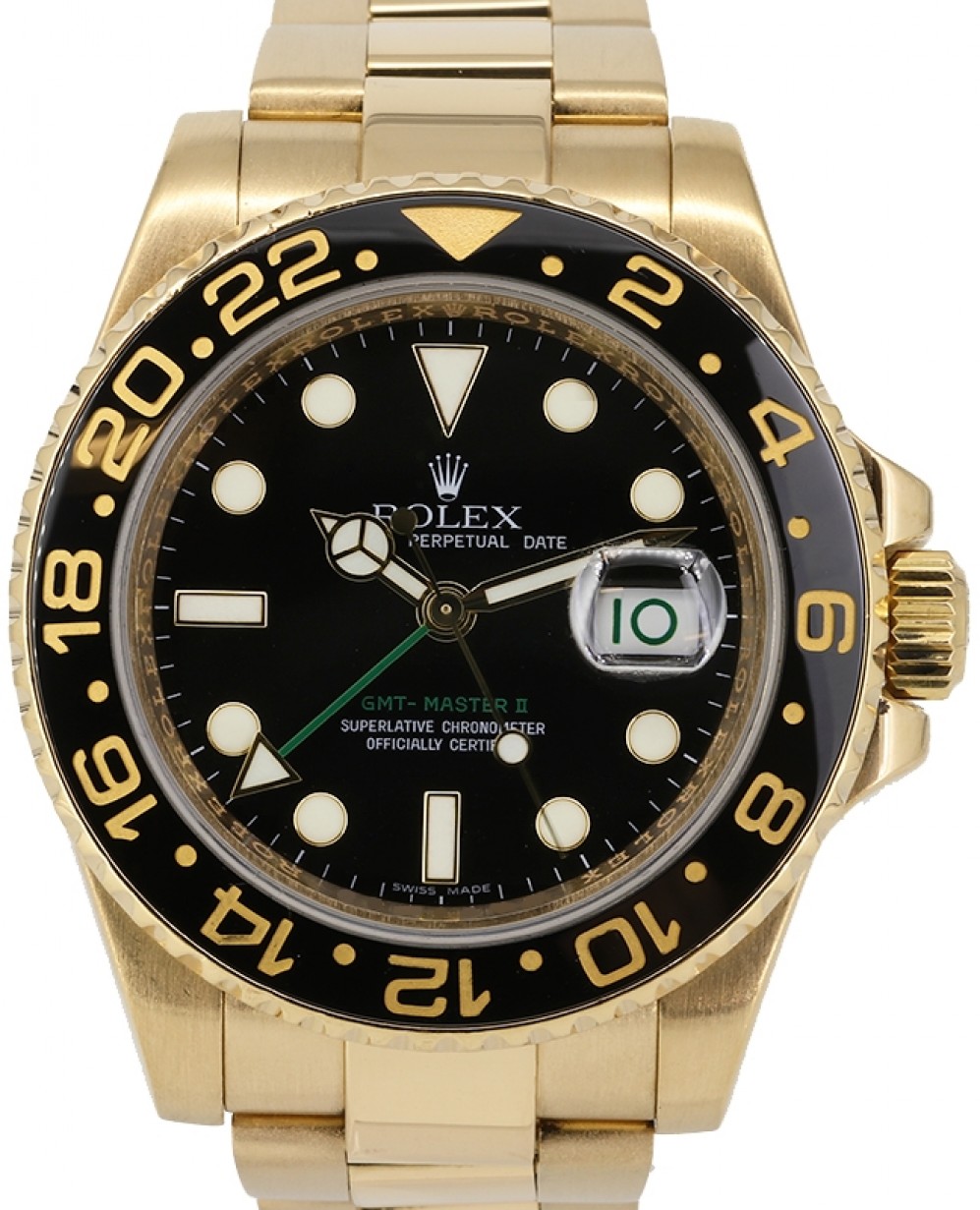 gmt master yellow gold