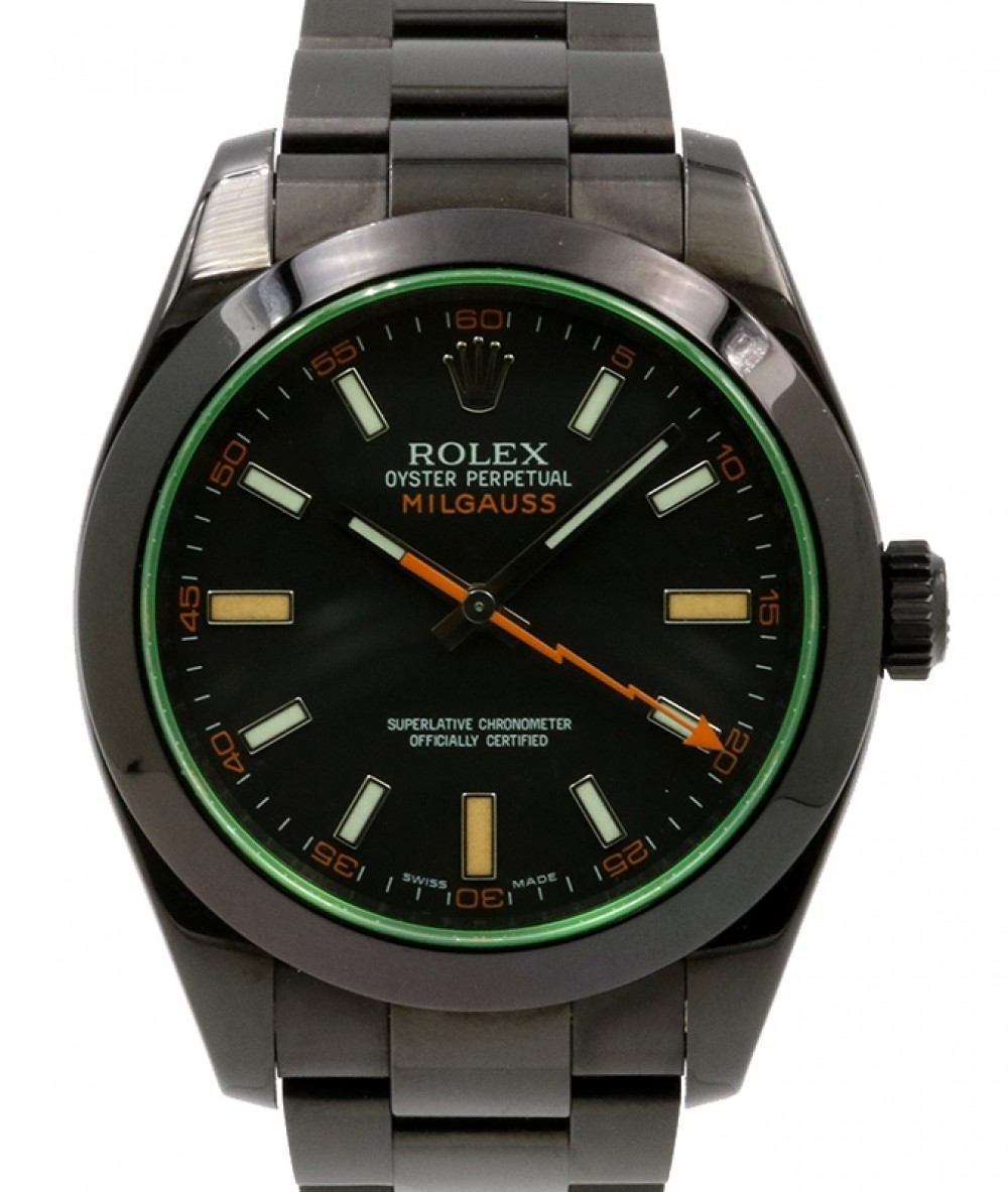 Rolex Milgauss Green Crysal Stainless 