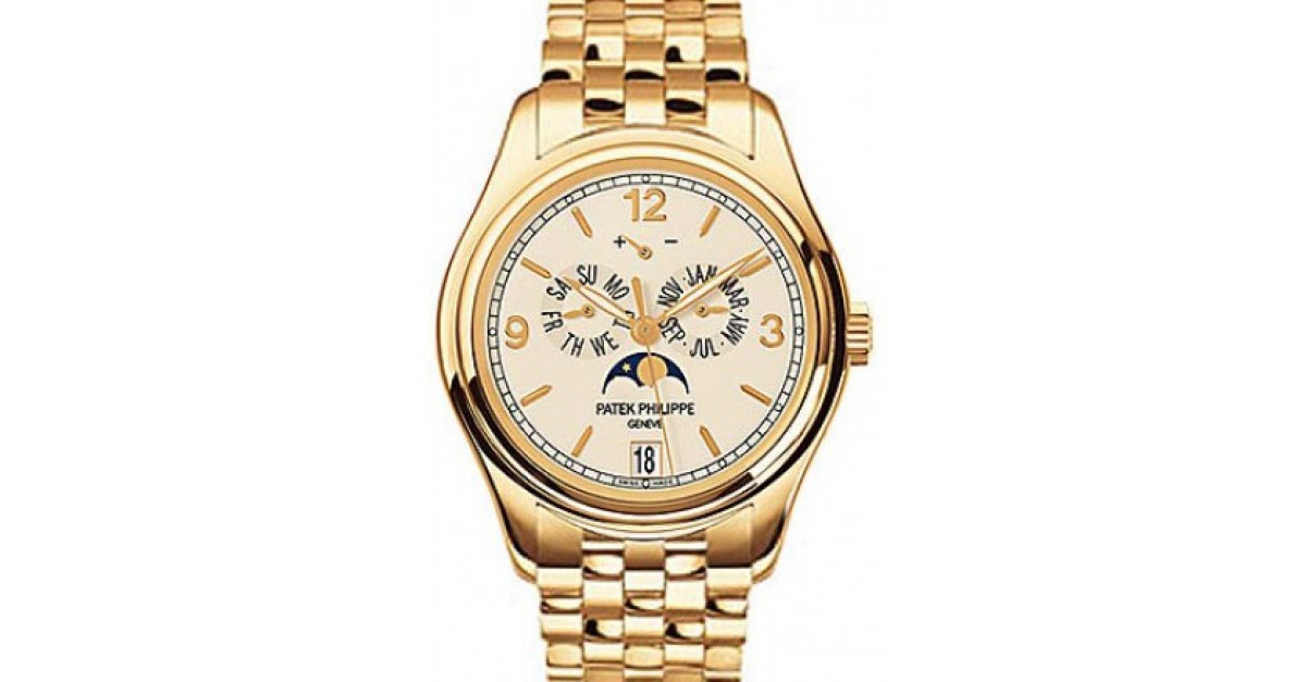 Patek Philippe Complications Annual Calendar Moon Phases Date Yellow ...