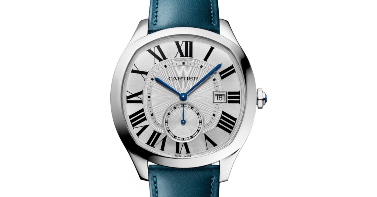 Cartier Drive De Cartier Men's Watch Automatic Large Stainless Steel Silver  Dial Leather Strap WSNM0021 - BRAND NEW