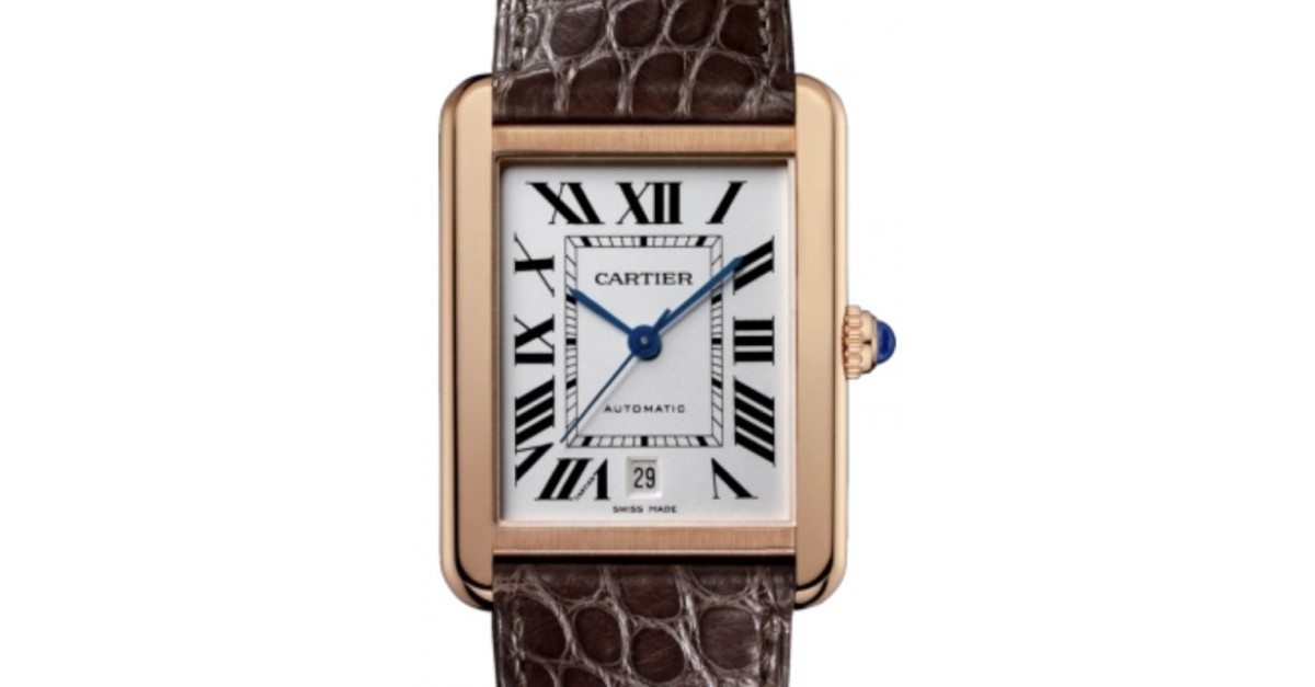 Cartier Tank Solo Men's Watch Extra Large Automatic Rose Gold