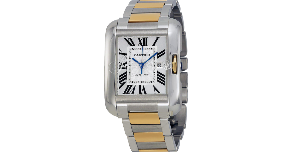 Cartier Tank MC Men's Watch Large Automatic Rose Gold Silver Dial Alligator  Leather Strap W5330001 - BRAND NEW