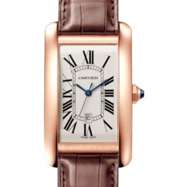Cartier Tank Rose Gold Men's Watch, WGTA0047