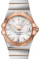 Product Image: Omega Constellation Co-Axial 123.20.38.21.02.001 38mm Silver Index Roman Rose Gold Stainless Steel - BRAND NEW