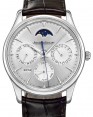 Product Image: Jaeger-LeCoultre Calibre 868/1 Master Ultra Thin Perpetual 130842J Silver Index Stainless Steel Leather 39mm Automatic BRAND NEW