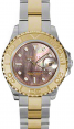 Product Image: Rolex Yacht-Master 29 169623-BMOP Dark Mother of Pearl White Dial Yellow Gold Bezel Yellow Gold Stainless Steel Oyster - BRAND NEW