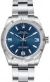 Product Image: Rolex Oyster Perpetual 31 Ladies Midsize Stainless Steel Blue Arabic / Index Dial Engine-Turned Bezel & Oyster Bracelet 177210 - BRAND NEW