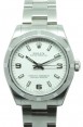 Product Image: Rolex Oyster Perpetual 31 Ladies Midsize Stainless Steel White Arabic / Index Dial Engine-Turned Bezel & Oyster Bracelet 177210 - BRAND NEW