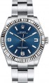Product Image: Rolex Oyster Perpetual 31 Ladies Midsize White Gold/Steel Blue Arabic / Index Dial Fluted Bezel & Oyster Bracelet 177234 - BRAND NEW
