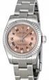 Product Image: Rolex Oyster Perpetual 31 Ladies Midsize White Gold/Steel Pink Roman / Diamond Dial Fluted Bezel & Oyster Bracelet 177234 - BRAND NEW