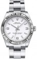 Product Image: Rolex Oyster Perpetual 31 Ladies Midsize White Gold/Steel White Arabic / Index Dial Fluted Bezel & Oyster Bracelet 177234 - BRAND NEW