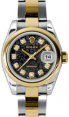 Product Image: Rolex Lady-Datejust 26 179163-BLKJDO Black Jubilee Diamond Yellow Gold Stainless Steel Oyster - BRAND NEW