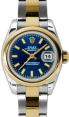 Product Image: Rolex Lady-Datejust 26 179163-BLUSO Blue Index Yellow Gold Stainless Steel Oyster - BRAND NEW