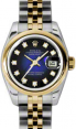 Product Image: Rolex Lady-Datejust 26 179163-BLVGDJ Blue Vignette Diamond Yellow Gold Stainless Steel Jubilee - BRAND NEW
