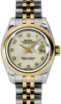 Product Image: Rolex Lady-Datejust 26 179163-IVRAJ Ivory Arabic Yellow Gold Stainless Steel Jubilee - BRAND NEW