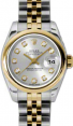 Product Image: Rolex Lady-Datejust 26 179163-SLVDJ Silver Diamond Yellow Gold Stainless Steel Jubilee - BRAND NEW