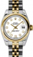 Product Image: Rolex Lady-Datejust 26 179163-WHTDJ White Diamond Yellow Gold Stainless Steel Jubilee - BRAND NEW