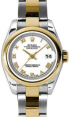 Product Image: Rolex Lady-Datejust 26 179163-WHTRO White Roman Yellow Gold Stainless Steel Oyster - BRAND NEW