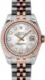 Product Image: Rolex Lady-Datejust 26 179171-MOPDJ White Mother of Pearl Diamond Fluted Rose Gold Stainless Steel Jubilee - BRAND NEW