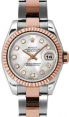 Product Image: Rolex Lady-Datejust 26 179171-MOPDO White Mother of Pearl Diamond Fluted Rose Gold Stainless Steel Oyster - BRAND NEW