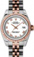 Product Image: Rolex Lady-Datejust 26 179171-WHTRJ White Roman Fluted Rose Gold Stainless Steel Jubilee - BRAND NEW