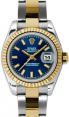 Product Image: Rolex Lady-Datejust 26 179173-BLUSO Blue Index Fluted Yellow Gold Stainless Steel Oyster - BRAND NEW