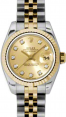 Product Image: Rolex Lady-Datejust 26 179173-CHPDJ Champagne Diamond Fluted Yellow Gold Stainless Steel Jubilee - BRAND NEW