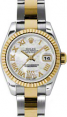 Product Image: Rolex Lady-Datejust 26 179173-MOPRDRO White Mother of Pearl Roman Diamond VI Fluted Yellow Gold Stainless Steel Oyster - BRAND NEW
